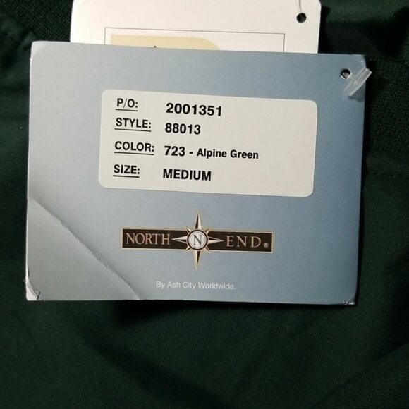 North End Micro Plus Men's Golf Vest Size M & XL Alpine Green All Climate Wear - Picture 9 of 9